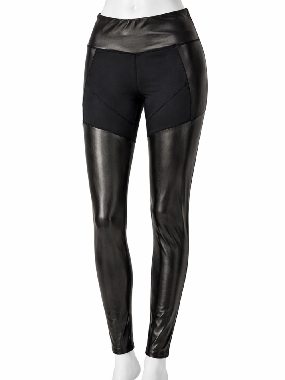 Kimberly Black Faux Leather Leggings size small